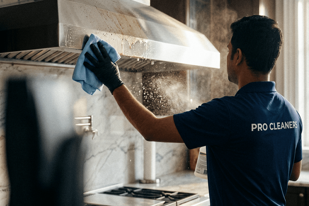 Kitchen hood degreasing